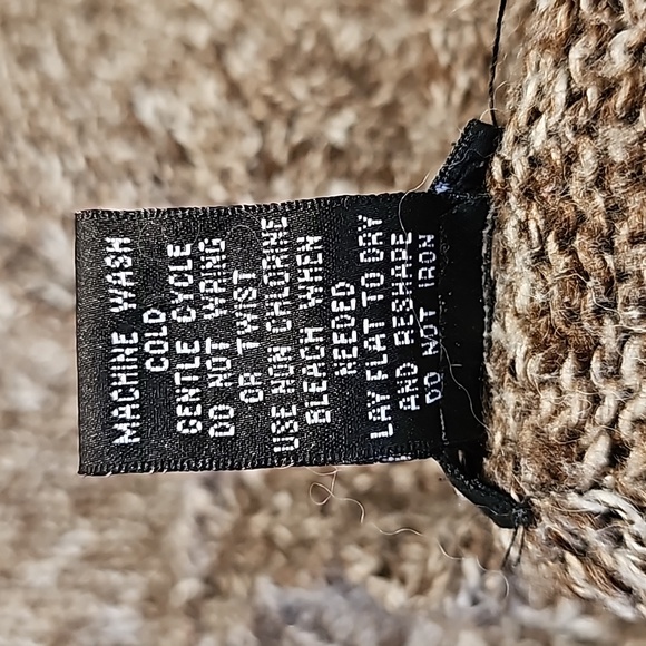 Wet Seal Sweater Brown and Tan With Hood Size X-Large - Picture 7 of 9